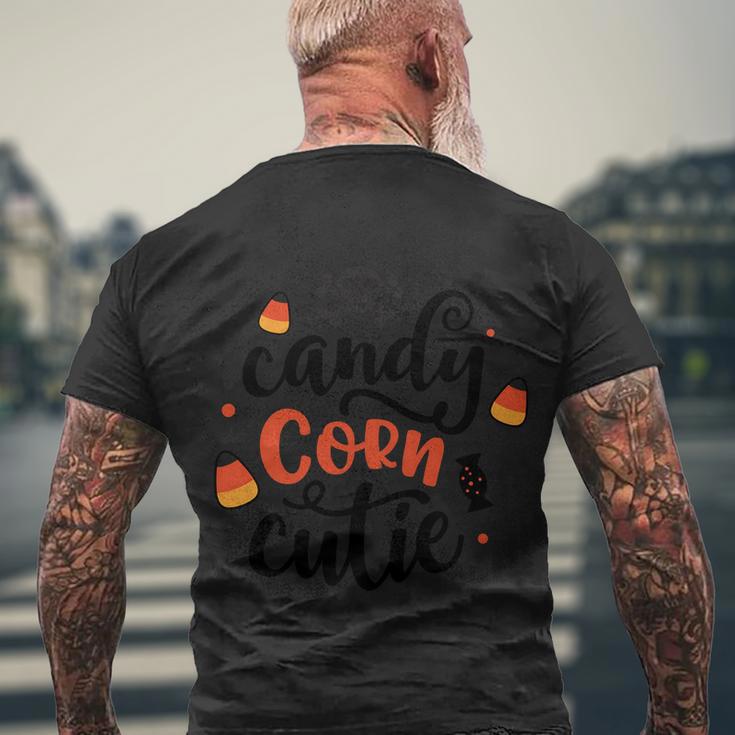 Candy Corn Cutie Halloween Quote V3 Men's Crewneck Short Sleeve Back Print T-shirt Gifts for Old Men