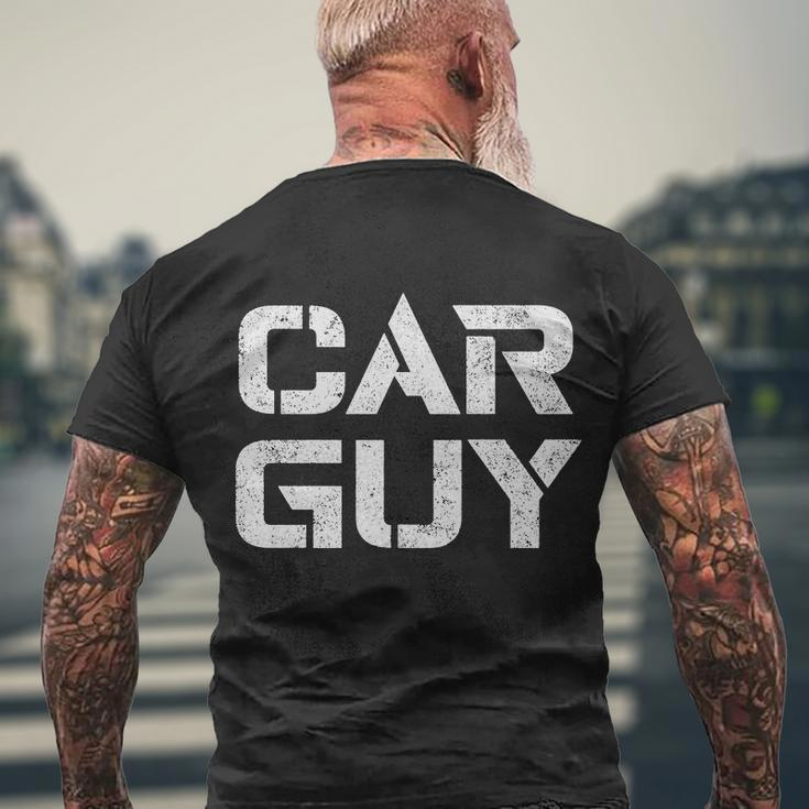 Car Guy Distressed Men's T-shirt Back Print Gifts for Old Men