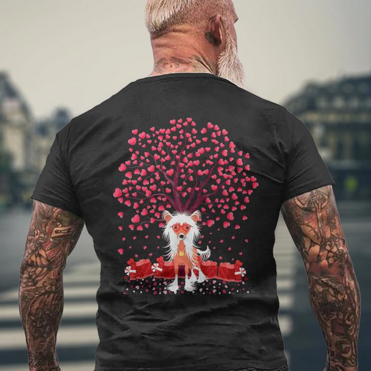 Chinese Crested Dog Lover Chinese Crested Valentine&8217S Day Men's Back Print T-shirt Gifts for Old Men