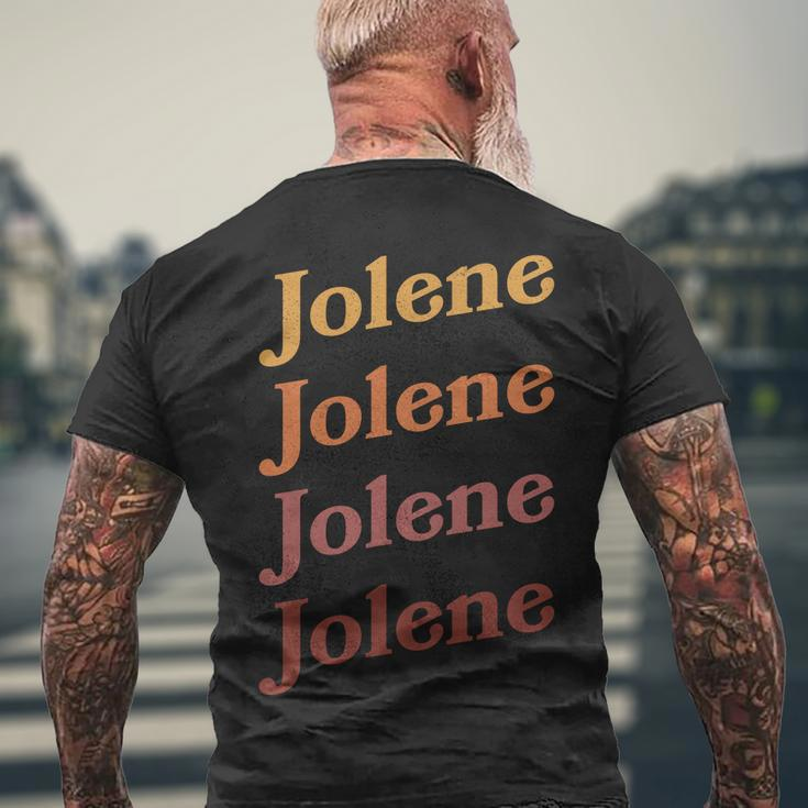 Classic Vintage Style Colors Jolene Men's Crewneck Short Sleeve Back Print T-shirt Gifts for Old Men