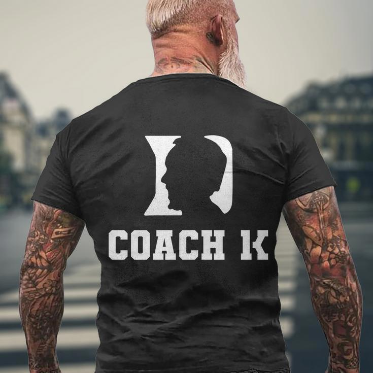 Coach 1K 1000 Wins Basketball College Font 1 K Men's Crewneck Short Sleeve Back Print T-shirt Gifts for Old Men