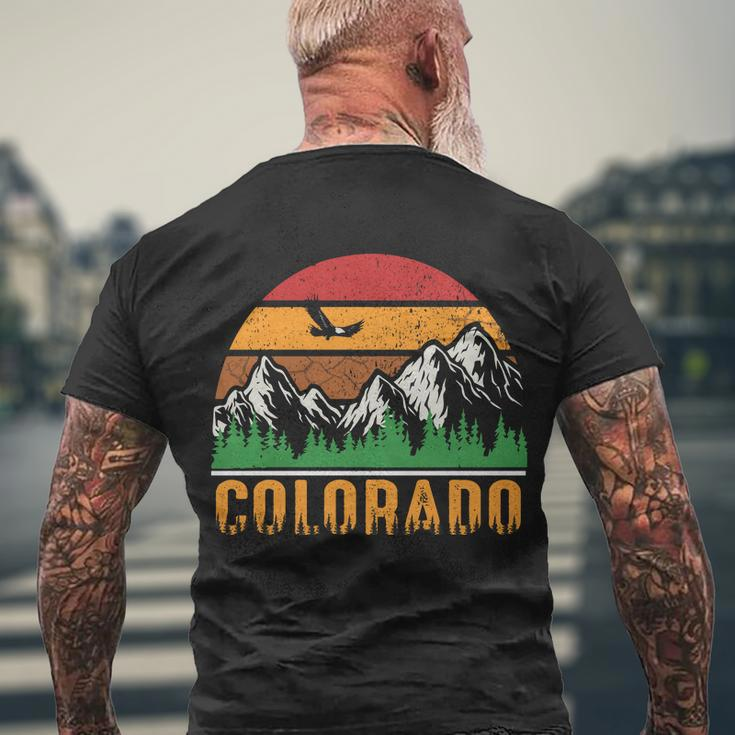 Colorado Vintage Logo Men's Crewneck Short Sleeve Back Print T-shirt Gifts for Old Men