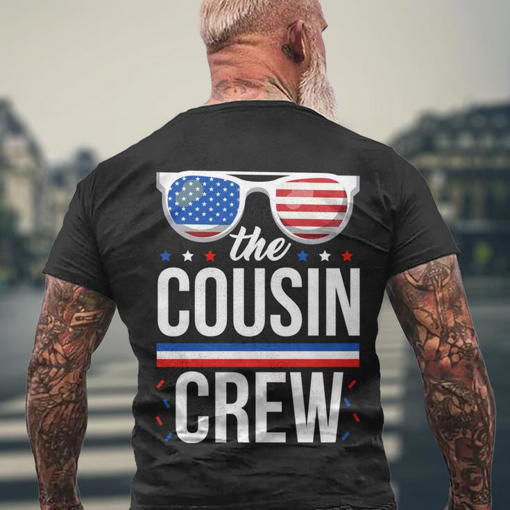 Cousin Crew 4Th Of July Patriotic American Men's Crewneck Short Sleeve Back Print T-shirt Gifts for Old Men