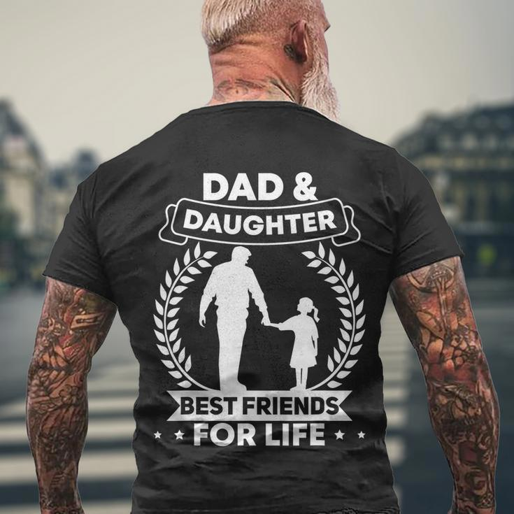 Dad And Daughter Matching Outfits Fathers Day Daddy And Girl Men's Crewneck Short Sleeve Back Print T-shirt Gifts for Old Men