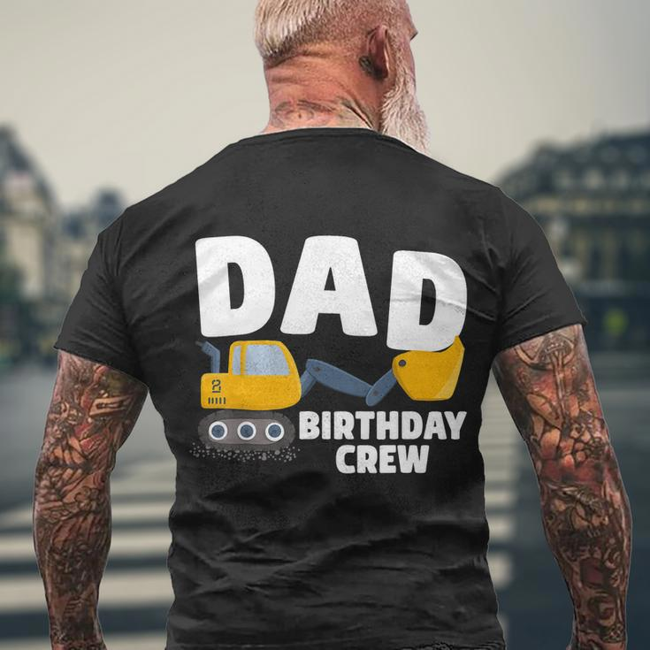 Dad Birthday Crew Construction Birthday Party Theme Men's T-shirt Back Print Gifts for Old Men