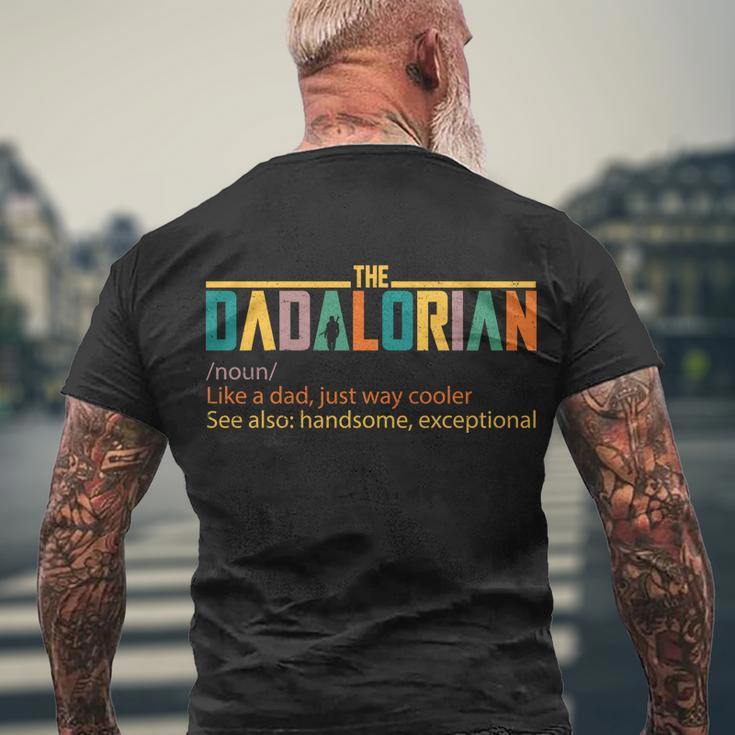 Dadalorian Definition Like A Dad But Way Cooler Tshirt Men's Crewneck Short Sleeve Back Print T-shirt Gifts for Old Men