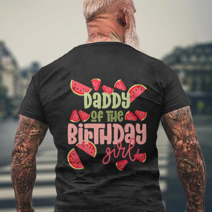 Daddy Birthday One In A Melon Watermelon Funny Birthday Girl Men's Crewneck Short Sleeve Back Print T-shirt Gifts for Old Men