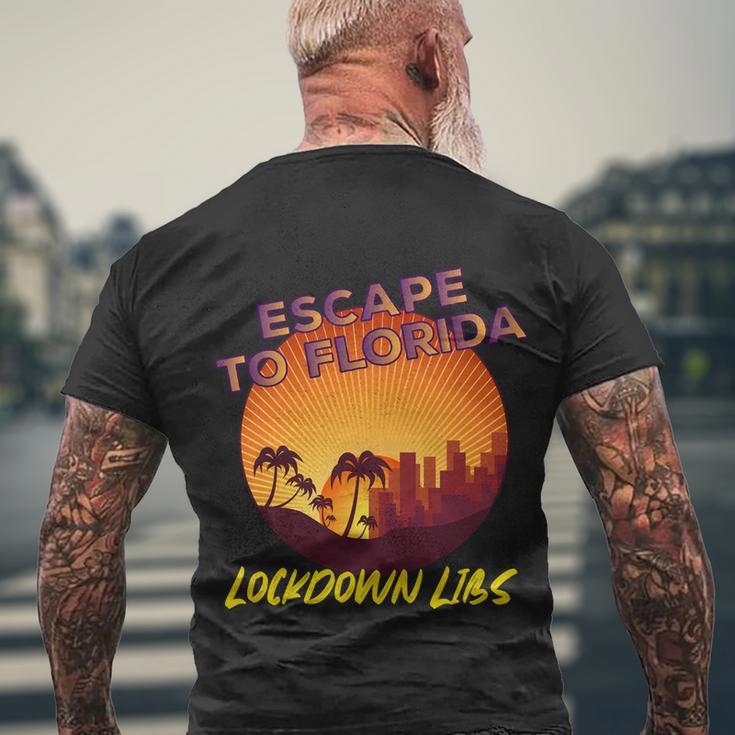 Desantis Escape To Florida Great Gift V2 Men's Crewneck Short Sleeve Back Print T-shirt Gifts for Old Men