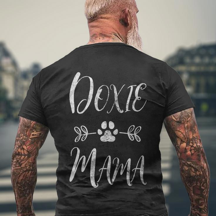 Doxie Mama Cool Gift Dachshund Weiner Owner Funny Dog Mom Gift Men's Crewneck Short Sleeve Back Print T-shirt Gifts for Old Men