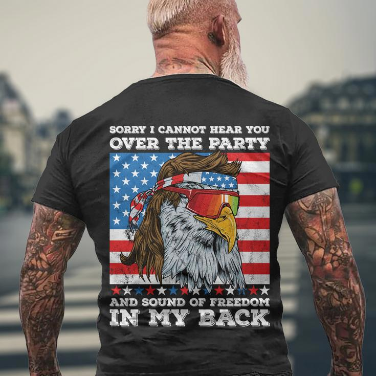 Eagle Mullet Sound Of Freedom Party In The Back 4Th Of July Gift V2 Men's Crewneck Short Sleeve Back Print T-shirt Gifts for Old Men