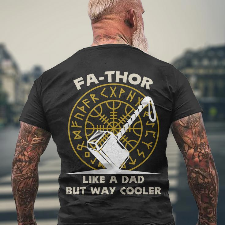 Fa-Thor Like A Dad But Way Cooler Tshirt Men's Crewneck Short Sleeve Back Print T-shirt Gifts for Old Men