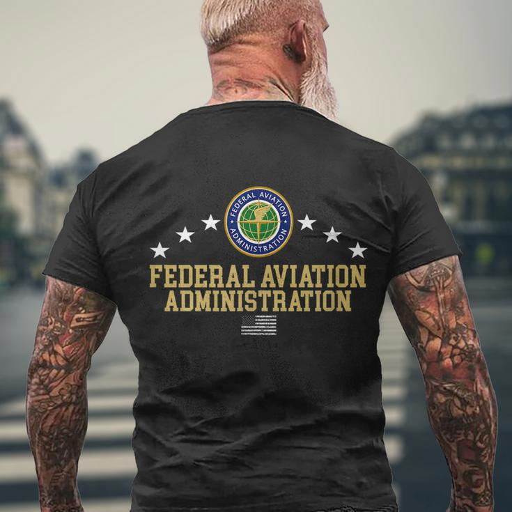 Federal Aviation Administration Faa Tshirt Men's Crewneck Short Sleeve Back Print T-shirt Gifts for Old Men