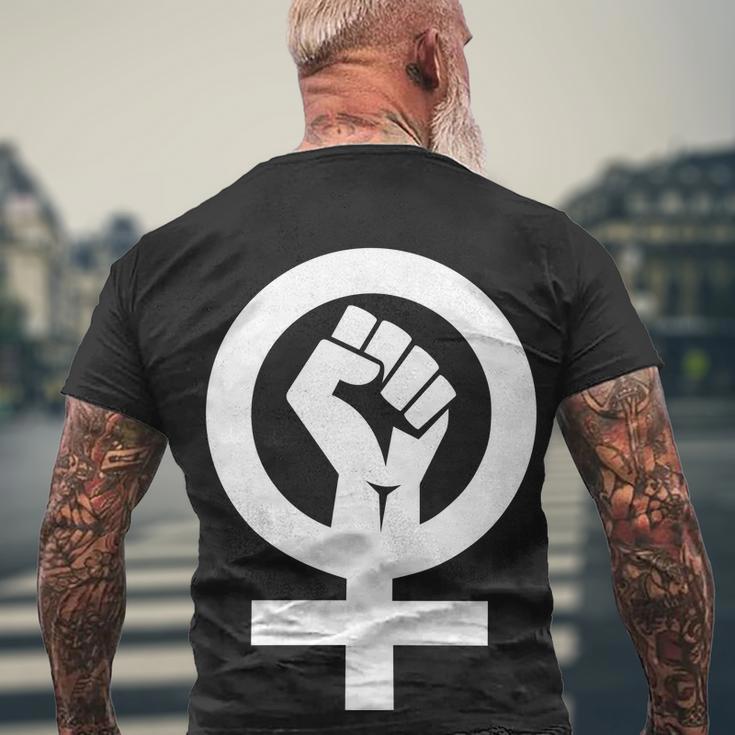 Feminist Womens Rights Feminism Symbol Tshirt Men's Crewneck Short Sleeve Back Print T-shirt Gifts for Old Men