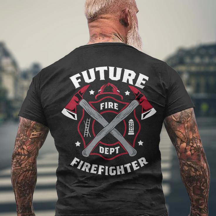 Firefighter Future Firefighter Volunteer Firefighter V2 Men's T-shirt Back Print Gifts for Old Men