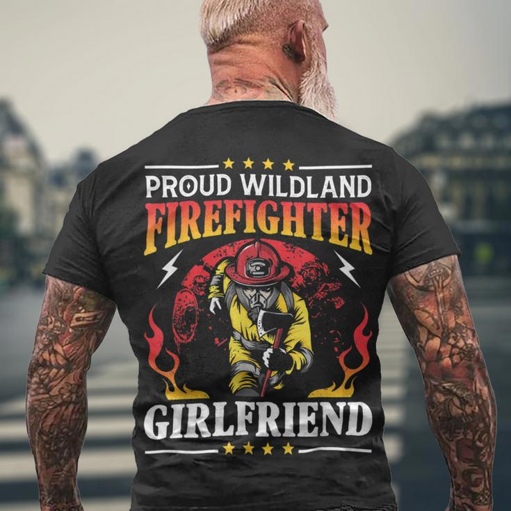Firefighter Proud Wildland Firefighter Girlfriend Men's T-shirt Back Print Gifts for Old Men