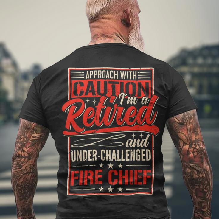 Firefighter Retired Fire Chief Firefighter Retirement 2022 Dad Grandpa V2 Men's T-shirt Back Print Gifts for Old Men