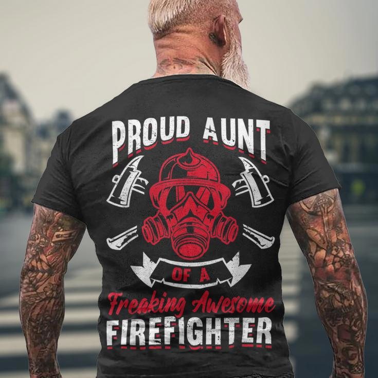 Firefighter Wildland Fireman Volunteer Firefighter Aunt Fire Department V3 Men's T-shirt Back Print Gifts for Old Men