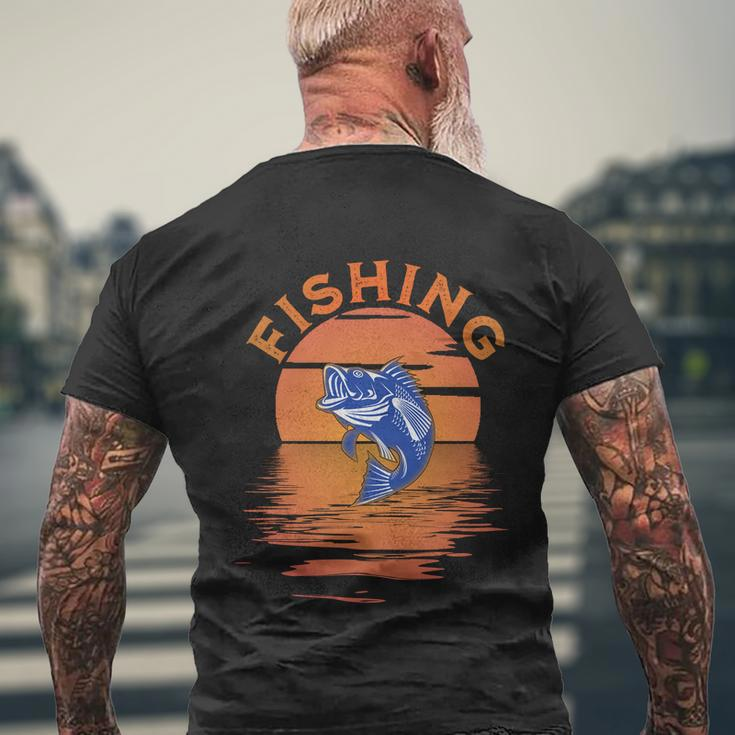 Fishing Not Catching Funny Fishing Gifts For Fishing Lovers Men's Crewneck Short Sleeve Back Print T-shirt Gifts for Old Men