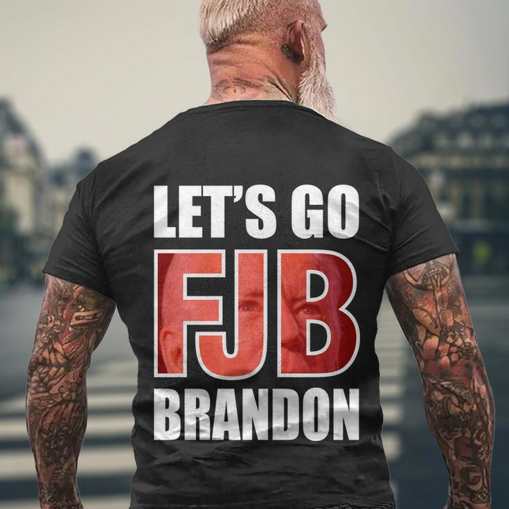 Fjb Lets Go Brandon V2 Men's Crewneck Short Sleeve Back Print T-shirt Gifts for Old Men
