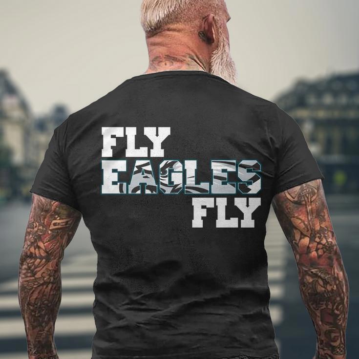 Fly Eagles Fly V2 Men's Crewneck Short Sleeve Back Print T-shirt Gifts for Old Men