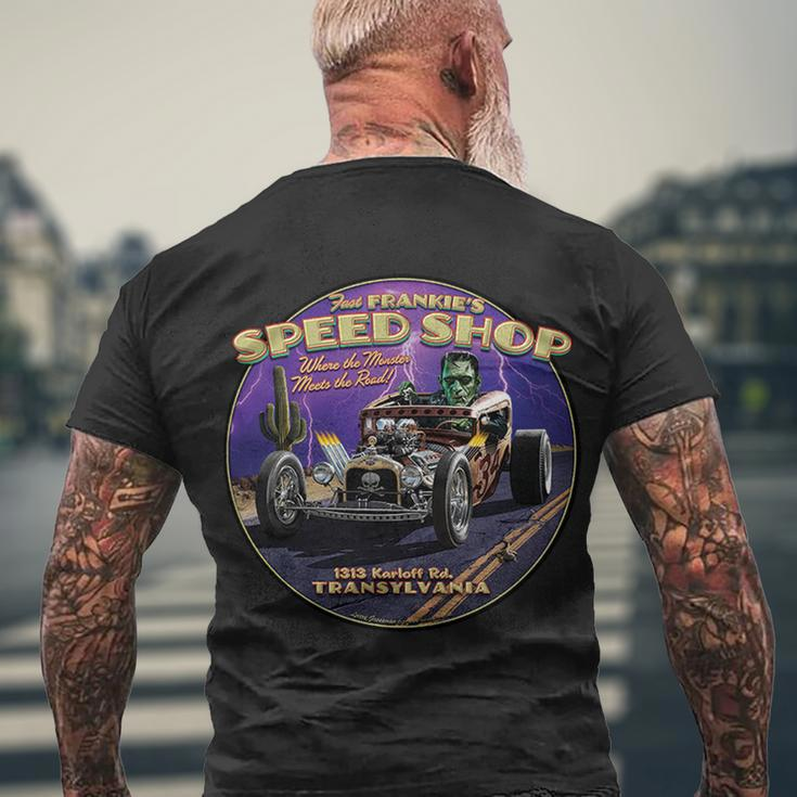 Frankies Speed Shop Larry Grossman Tshirt Men's Crewneck Short Sleeve Back Print T-shirt Gifts for Old Men