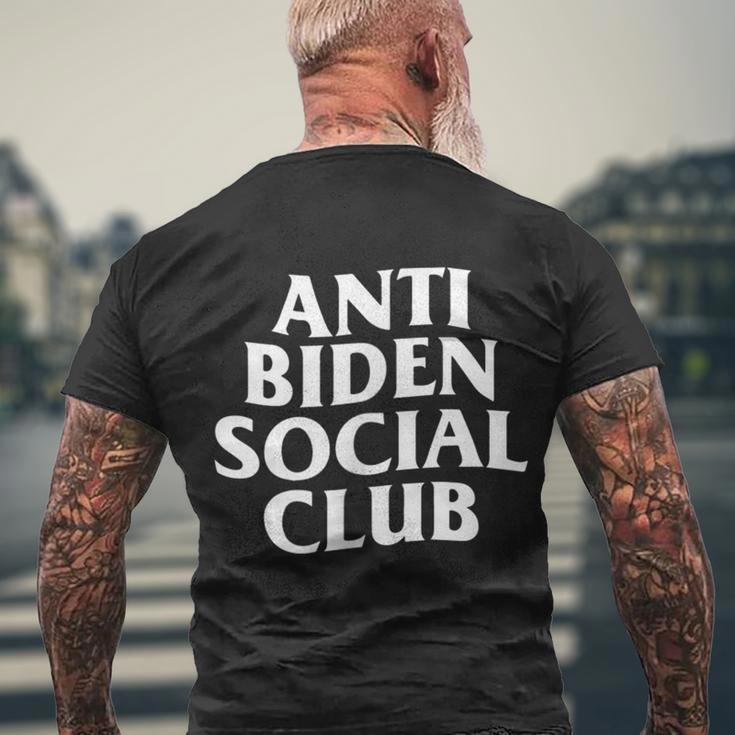 Funny Anti Biden Anti Biden Social Club Men's Crewneck Short Sleeve Back Print T-shirt Gifts for Old Men