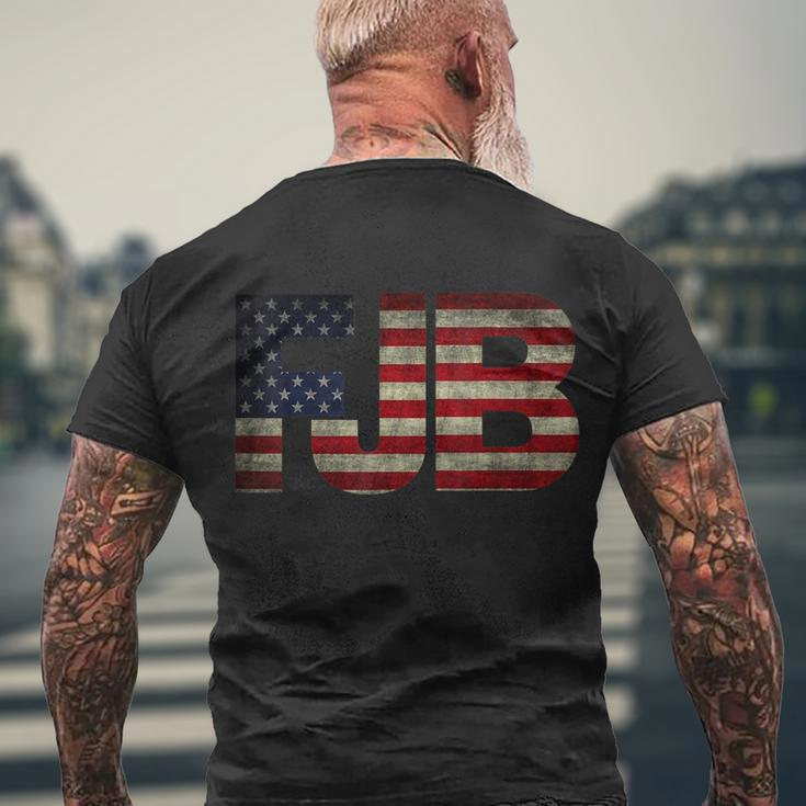 Funny Anti Biden Fjb Pro America FBiden Fjb Men's Crewneck Short Sleeve Back Print T-shirt Gifts for Old Men