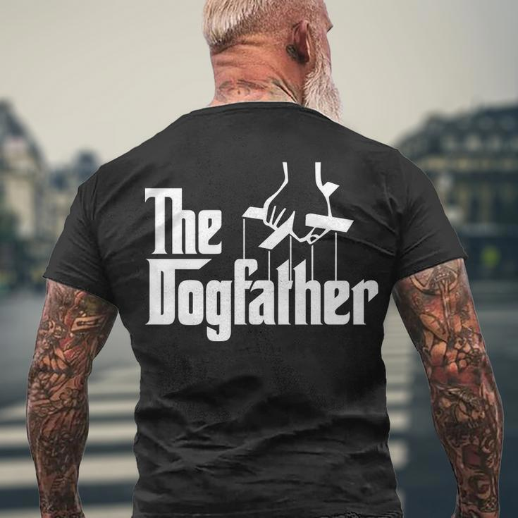 Funny Dog Father The Dogfather Men's Crewneck Short Sleeve Back Print T-shirt Gifts for Old Men