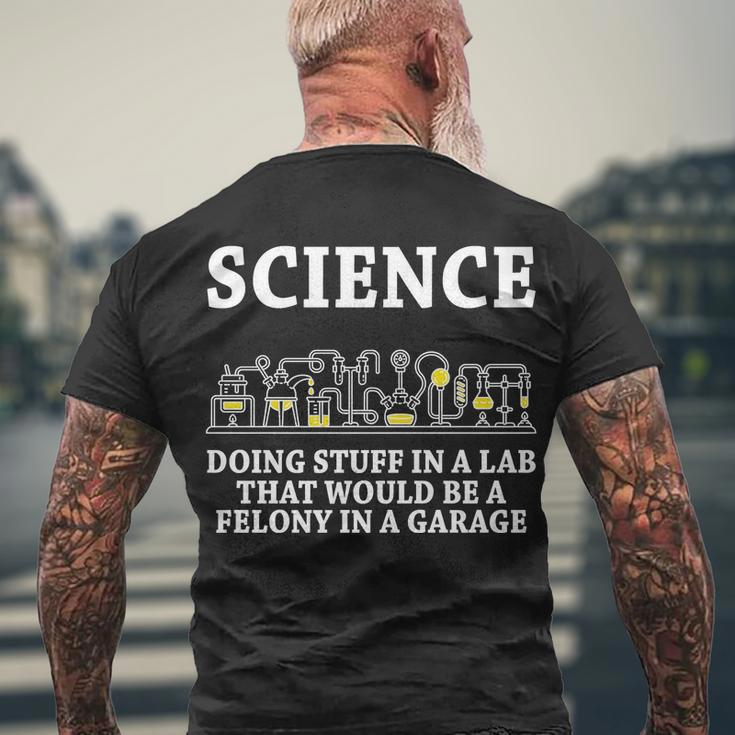 Funny Science Definition Tshirt Men's Crewneck Short Sleeve Back Print T-shirt Gifts for Old Men