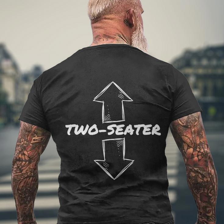 Funny Two Seater Gift Funny Adult Humor Popular Quote Gift Tshirt Men's Crewneck Short Sleeve Back Print T-shirt Gifts for Old Men