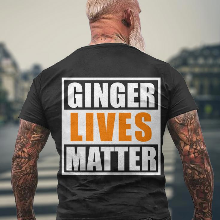 Ginger Lives Matter Funny Irish St Patricks Day Tshirt Men's Crewneck Short Sleeve Back Print T-shirt Gifts for Old Men