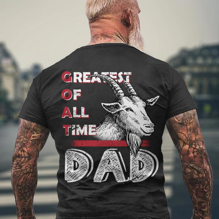 Goat Dad V2 Men's Crewneck Short Sleeve Back Print T-shirt Gifts for Old Men