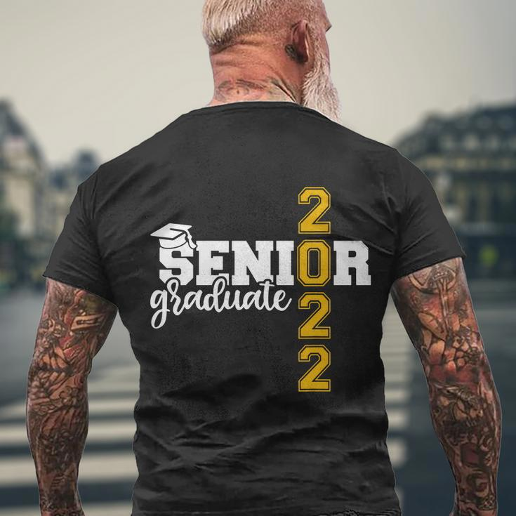 Graduation Senior 22 Class Of 2022 Graduate Gift Men's Crewneck Short Sleeve Back Print T-shirt Gifts for Old Men