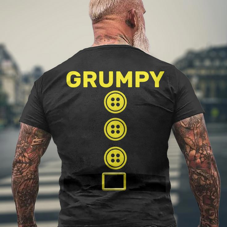 Grumpy Dwarf Halloween Costume Tshirt Men's Crewneck Short Sleeve Back Print T-shirt Gifts for Old Men