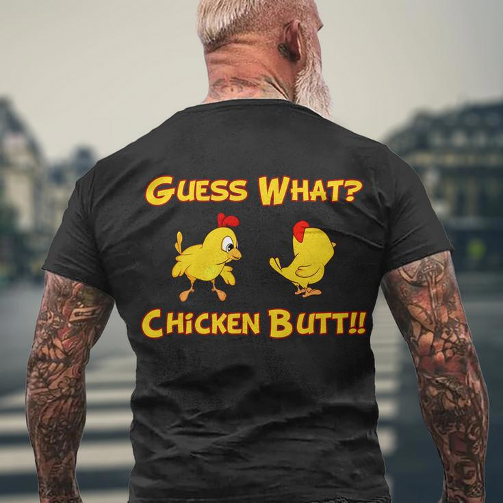 Guess What Chickenbutt Chicken Graphic Butt Tshirt Men's Crewneck Short Sleeve Back Print T-shirt Gifts for Old Men