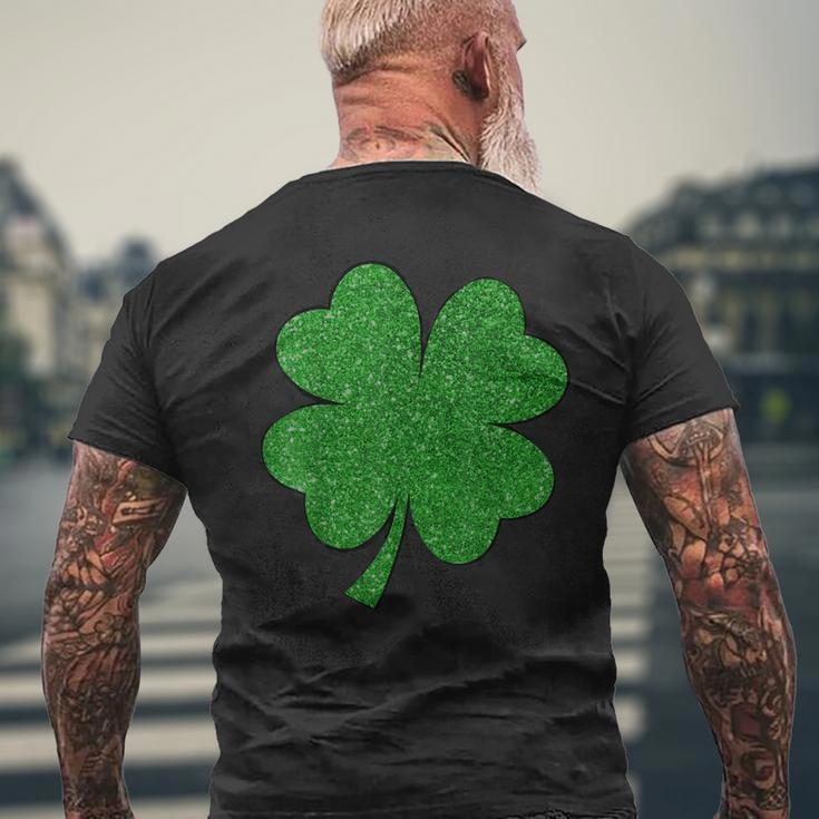 Happy Clover St Patricks Day Irish Shamrock St Pattys Day Men's T-shirt Back Print Gifts for Old Men