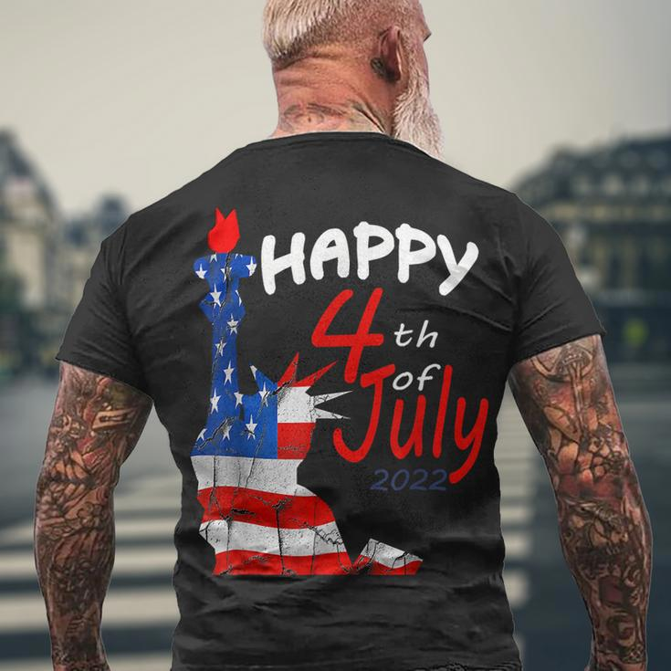 Happy Independence Day 2022 Happy 4Th Of July 2022 Men's T-shirt Back Print Gifts for Old Men