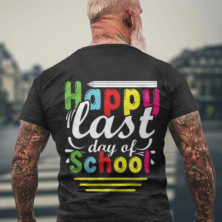 Happy Last Day Of School Gift V6 Men's Crewneck Short Sleeve Back Print T-shirt Gifts for Old Men