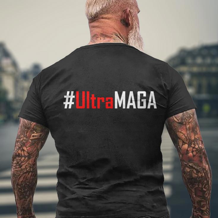 Hashtag Ultra Maga Usa United States Of America Men's Crewneck Short Sleeve Back Print T-shirt Gifts for Old Men