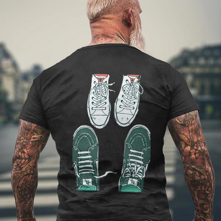 Heartstopper Shoes Lover Men's Crewneck Short Sleeve Back Print T-shirt Gifts for Old Men