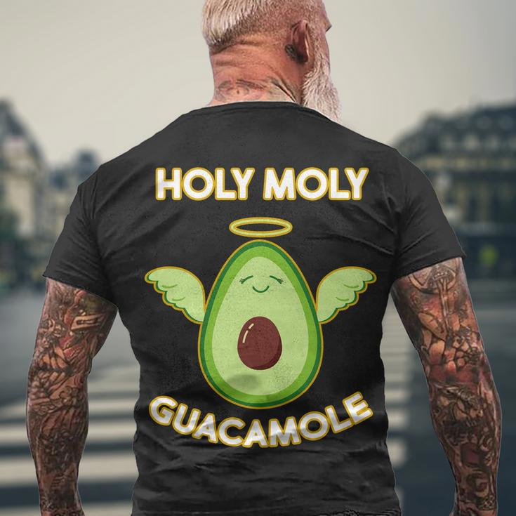 Holy Moly Guacamole Men's Crewneck Short Sleeve Back Print T-shirt Gifts for Old Men