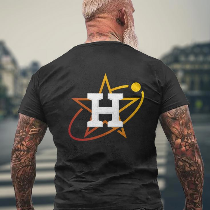 Houston Space City Houston Baseball Men's Crewneck Short Sleeve Back Print T-shirt Gifts for Old Men