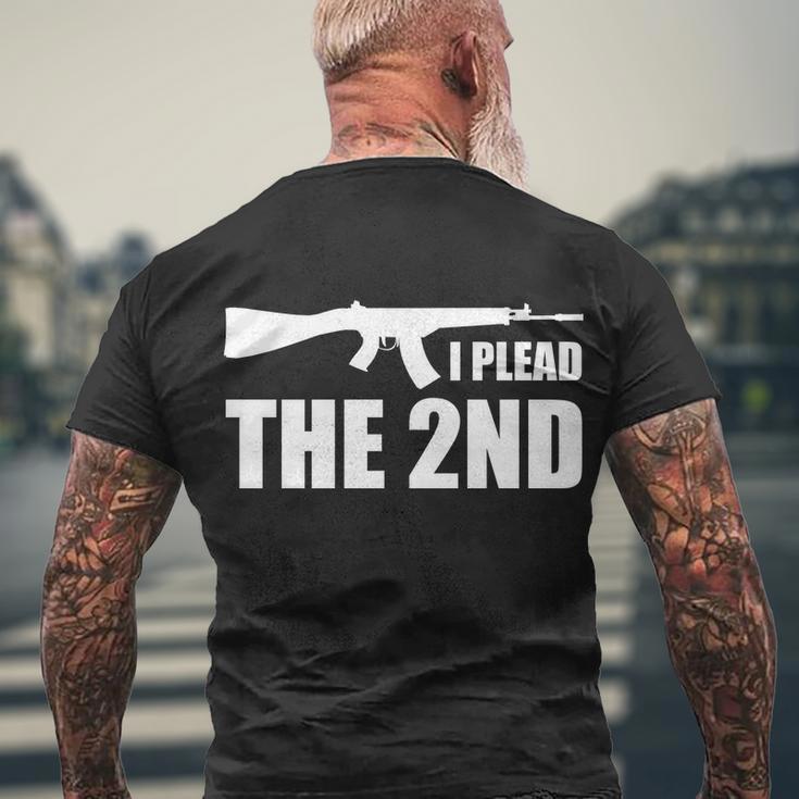 I Plead The Second Men's Crewneck Short Sleeve Back Print T-shirt Gifts for Old Men