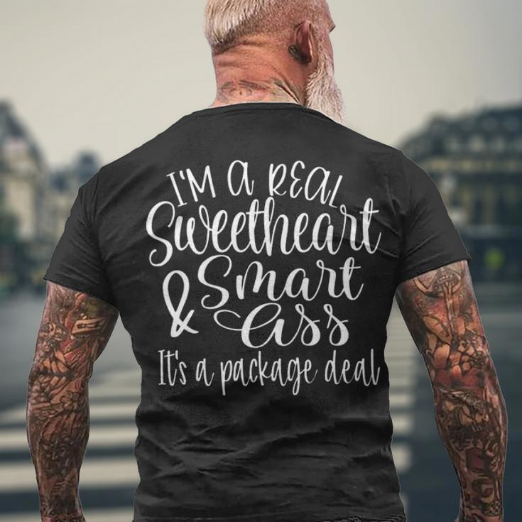 Im A Real Sweetheart Men's Crewneck Short Sleeve Back Print T-shirt Gifts for Old Men