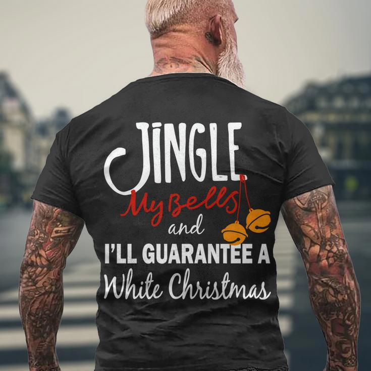 Jingle My Bells For White Christmas Men's Crewneck Short Sleeve Back Print T-shirt Gifts for Old Men