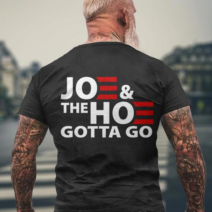 Joe And The Ho Gotta Gotta Go Funny Anti Biden Harris Men's Crewneck Short Sleeve Back Print T-shirt Gifts for Old Men
