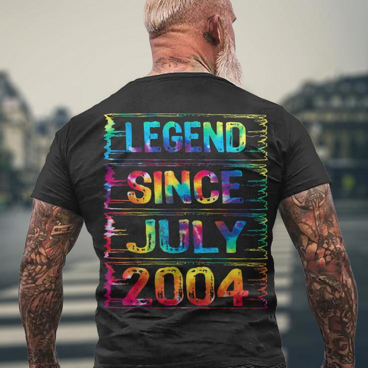 July 18 Years Old Since 2004 18Th Birthday Tie Dye Men's T-shirt Back Print Gifts for Old Men