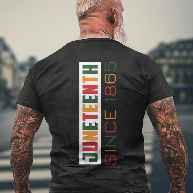 Juneteenth Since 1865 Plus Size Shirts For Men Women Family Girl Men's Crewneck Short Sleeve Back Print T-shirt Gifts for Old Men