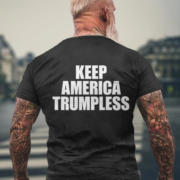 Keep America Trumpless Gift Keep America Trumpless Cool Gift Men's Crewneck Short Sleeve Back Print T-shirt Gifts for Old Men