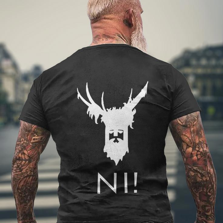 Knights Who Say Ni Men's Crewneck Short Sleeve Back Print T-shirt Gifts for Old Men